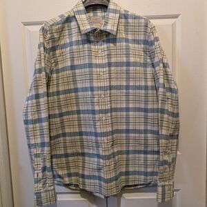 L.L.Bean Slightly Fitted Flannel Button Down Long Sleeve Shirt Size Large EUC